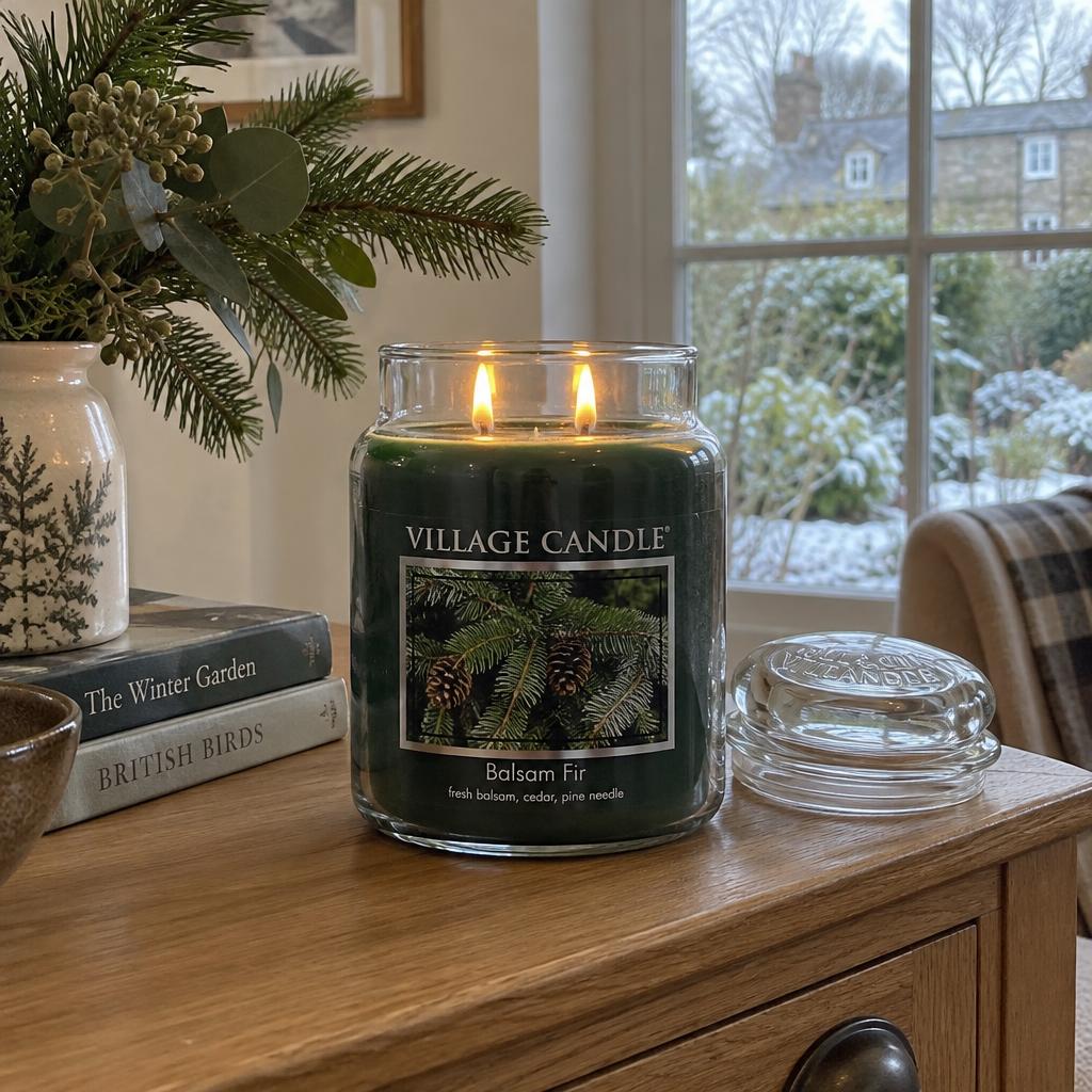 Village Candle Balsam Fir Scented Jar Candle